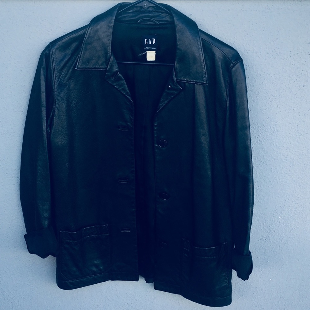 GAP ladies leather jacket